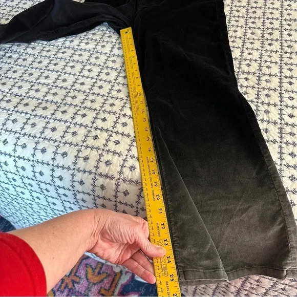 Hudson Size 30 Velvet Ombre Holy Flare Crop Pants Classic Neutral Black to Gray - Picture 15 of 15